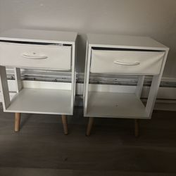 2 white nightstand