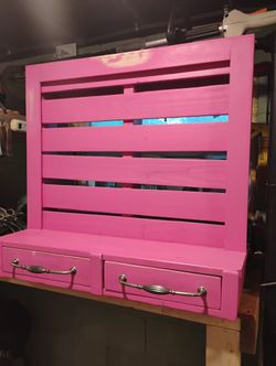 Custom made Floating wall vanity_Made from pallets 