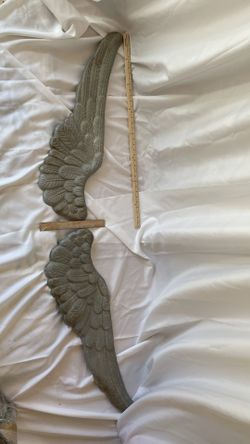 Large Metal Angel Wings