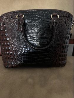 Brown Black Brahmin Duxbury Satchel