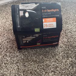 Portfolio 3ct Spotlights LED Solar Panel Black