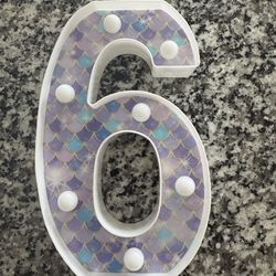 Mermaid # 9 or 6 light mermaid themed Party Supplies