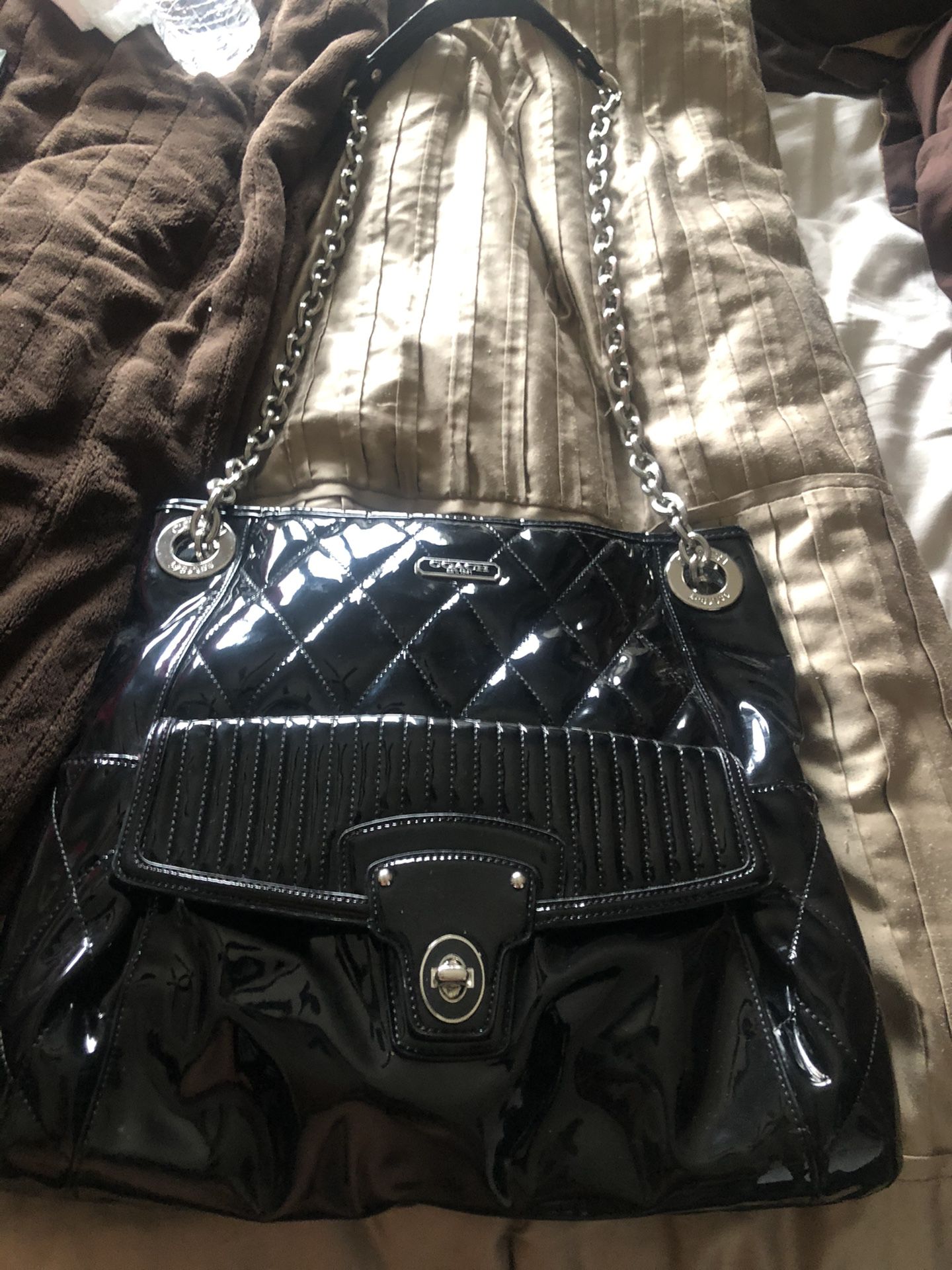 Price Reduction       Coach - Black Patent Leather 