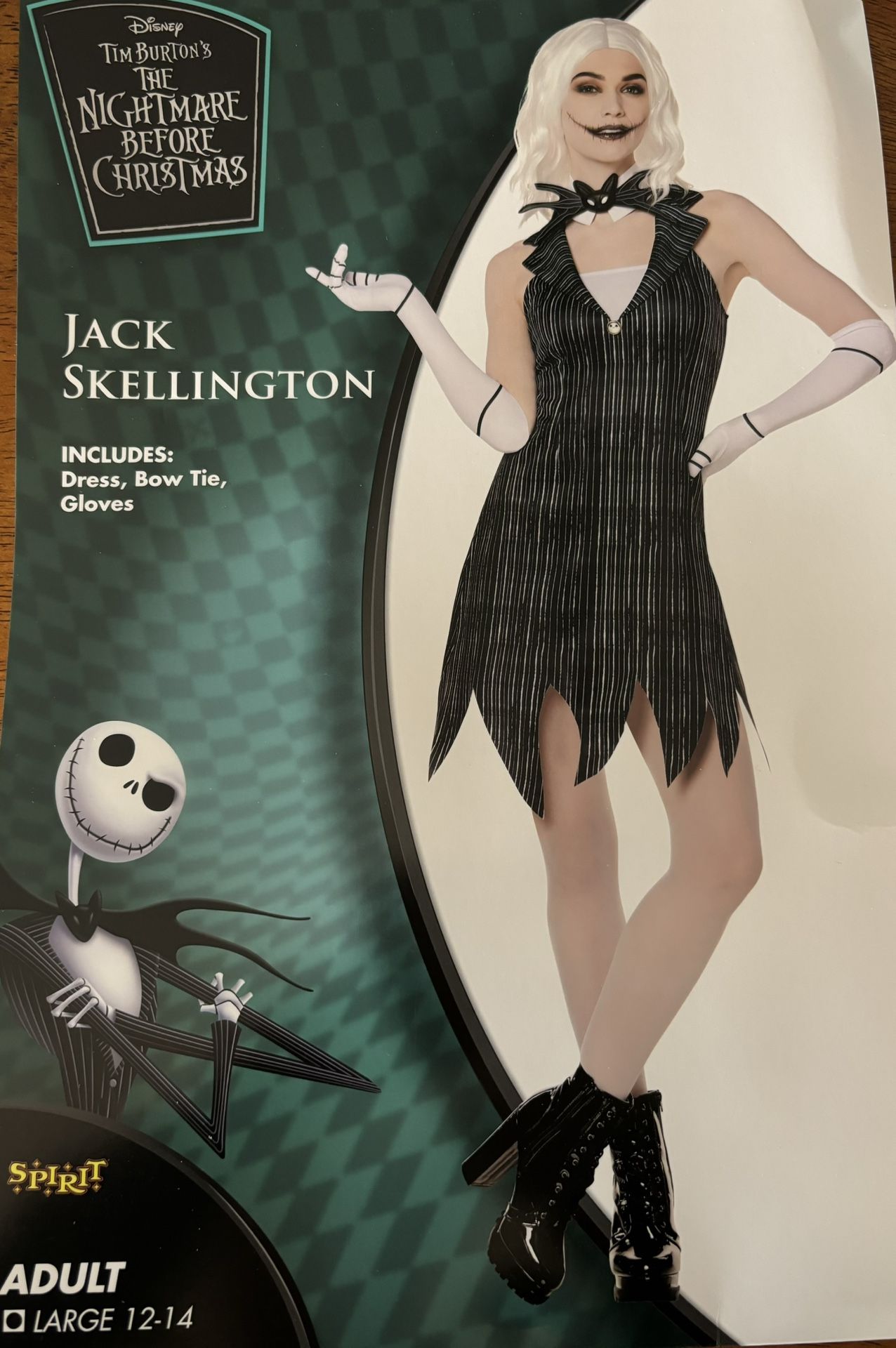 Jack Skellington Dress Adult Costume - The Nightmare Before Christmas 