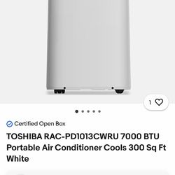 Toshiba air conditioner used in good condition