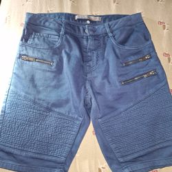 Zara Man blue biker-style jeans, Mens Irie Rally Navy TS Denim Star Shorts NWT size 29 $20