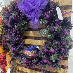Baltimore Ravens Holiday Wreath 