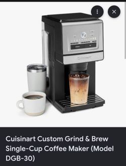 Cuisinart custom grind & brew coffee maker