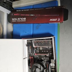 MSI B450 Motherboard With Graphics Card Bolster