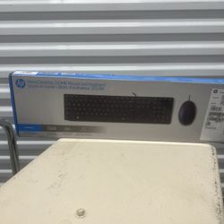 HP Wired Desktop 320MK Mouse & Keyboard USB New In Box NIB Sealed however box does have some minor cosmetic blemishes such as tears and creases.