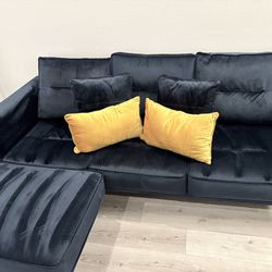 Beautiful Blue Couch.. 1 year old