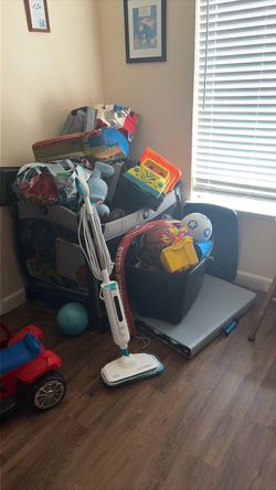toys scooter steam mop etc ..