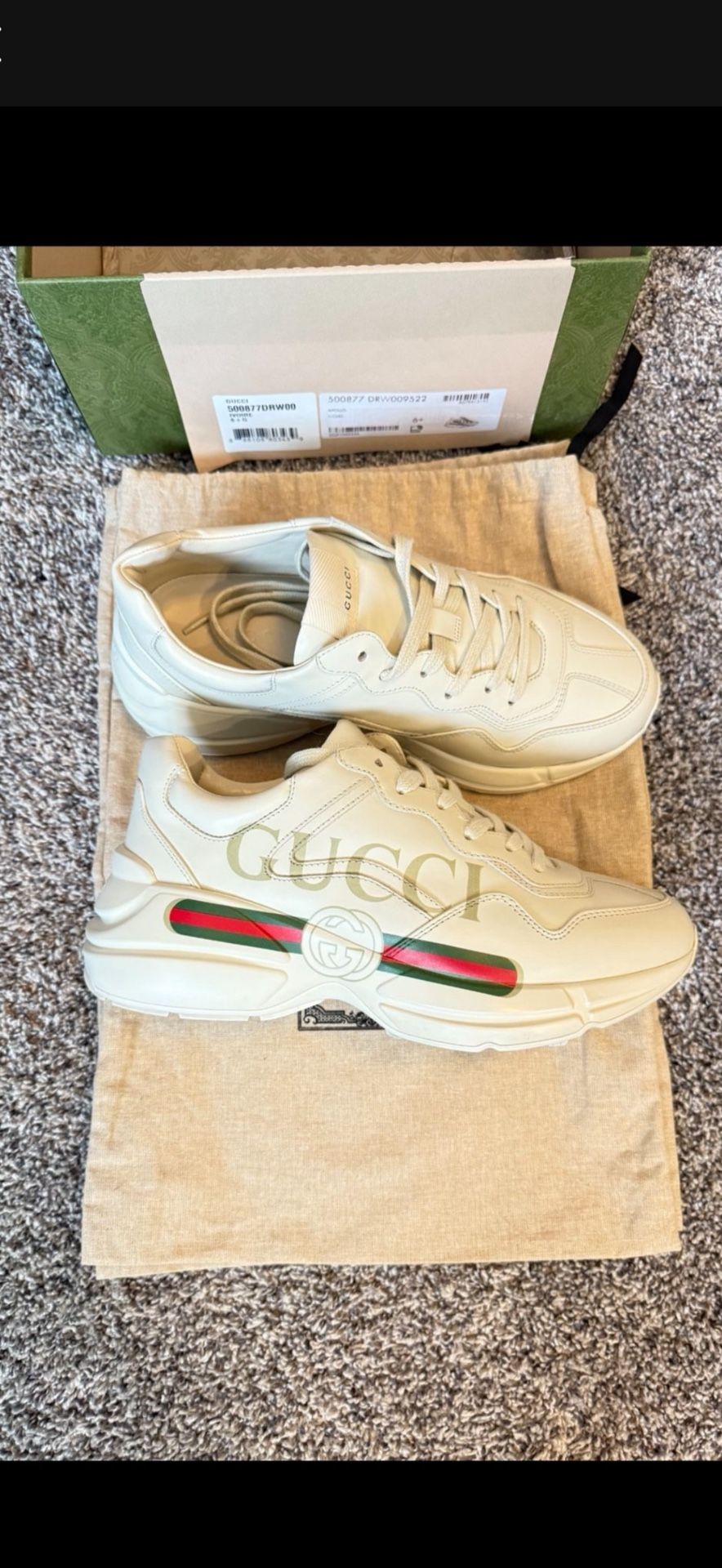Gucci Rhyton Authentic - Men Size 7 & Women Size 8.5
