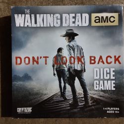 The Walking Dead Don't Look Back Dice Game Board Game