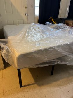Brand new mattress with bed frame