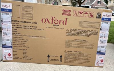 Oxford Baby 4 in1 Convertible Crib