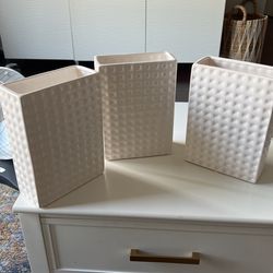 3 Porcelain Vases