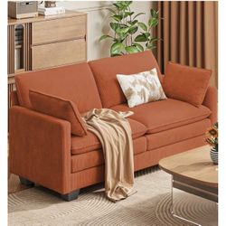 Brand New In The Box- Gizoon 75” Cloud Loveseat with Comfy Double Layer Upholstered Cushion, 2 Seater Modern Overstuffed Love seat Couch with Removabl