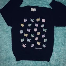 Pennsylvanian Cows vintage sweatshirt- size Medium 🌟 (minor cracking on puff cows)     #pennsylvanian #cows #moo #farm #animals