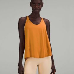Lululemon Modal-Silk Yoga Tank Top Autumn Orange Size 4