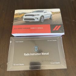 2022 Dodge Durango Owners Manual GUIDE BOOK AND UCONNECT SET OEM SEALED!!!
