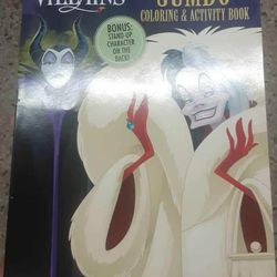 New Disney Villains Coloring And Activity Book
