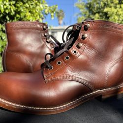Wolverine 1000 Mile Plain-Toe Original Boot - Brown