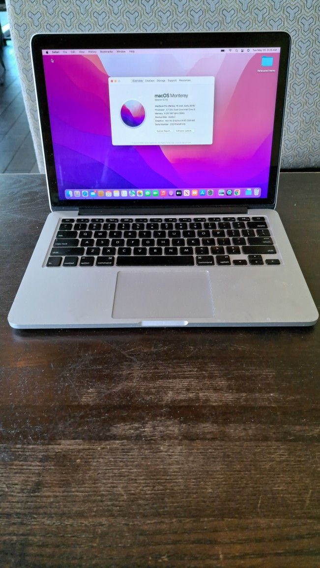 MacBook Pro 13 Early 2015 2.7ghz I5 8gb 128gb Mem