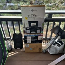 Brand New Mainstays Parsons 42-Inch TV Stand (Fits up to 50" TVs)