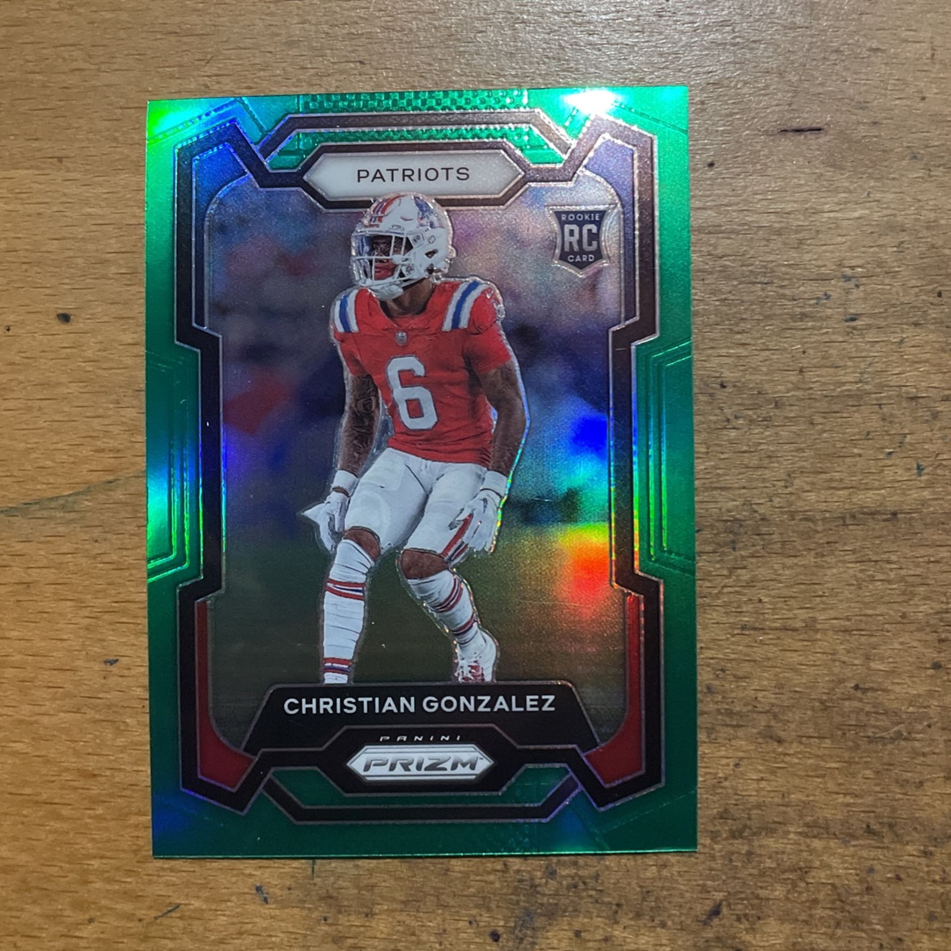 2023 PRIZM CHRISTIAN GONZALEZ GREEN ROOKIE