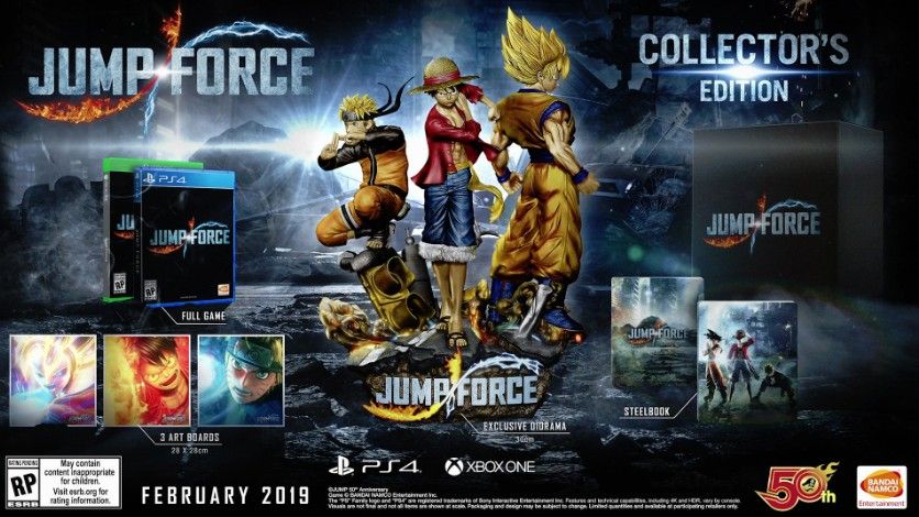 Jump Force Statue with Art Prints