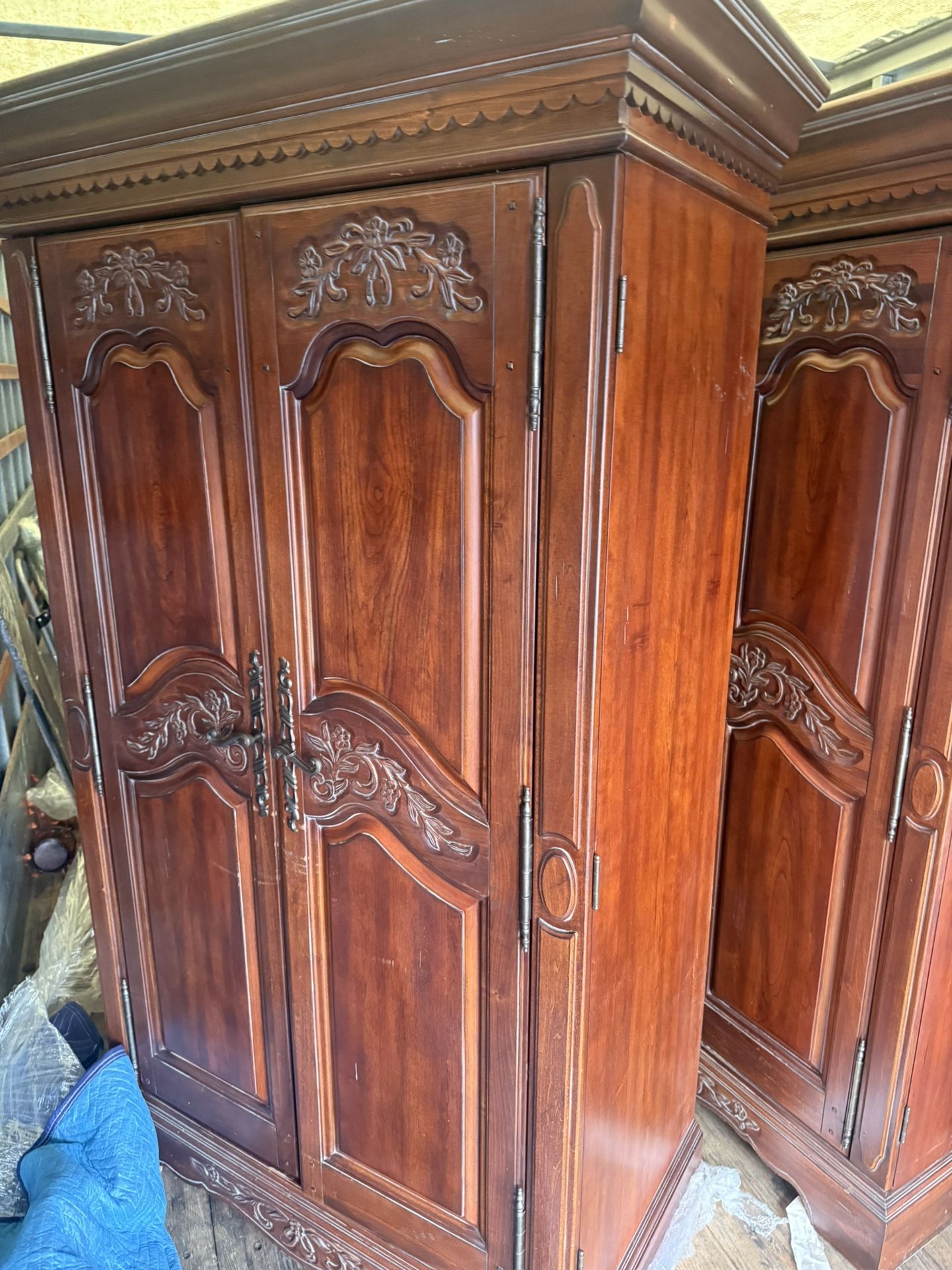 2 French Provincial–style armoire
