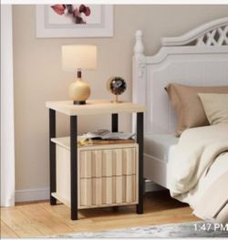wooden Bedside table