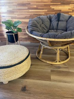 Boho Papasan Rattan Chair Moving Sale