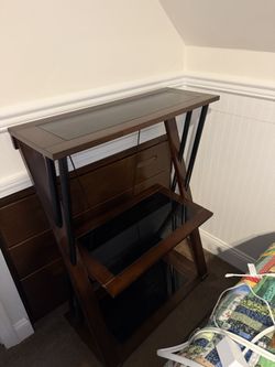 Desk and Shelf