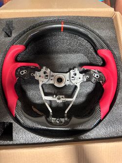 Toyota Camry carbon fiber steering wheel red year 18 to24