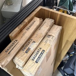 IKEA SKOGSTA Acacia Shelf Shelves (4)