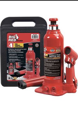 Big Red Torin T90413 Hydraulic Bottle Jack with Carrying Case, 4 Ton (8,000 lb)