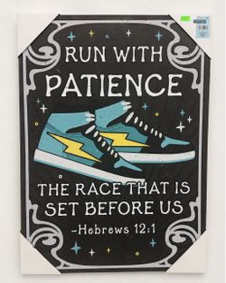 Wall Art “Run With Patience”