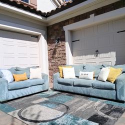 Couch and Loveseat Set 
