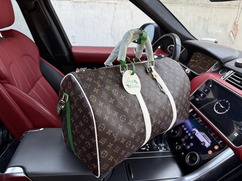 LV travel bag, handbag, money bag