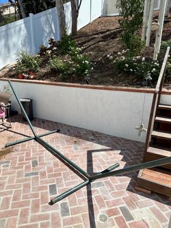Hammock and Metal Hammock Stand