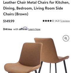Dining Chair Leather Upholstery