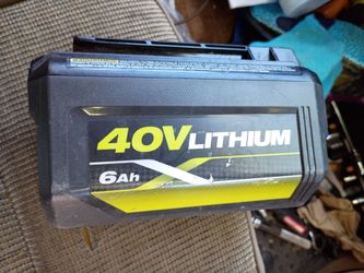 Ryobi 40 volt 6 ah battery
