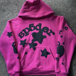 Sp5der Hoodie Pink Beluga