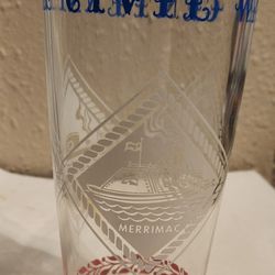 Centennial Civil War Vintage Drinking Glass - 1960's - 12 Oz