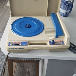 Vtg Fisher Price Record Player 1978 Blue Electric Turntable phonograph WORKS!