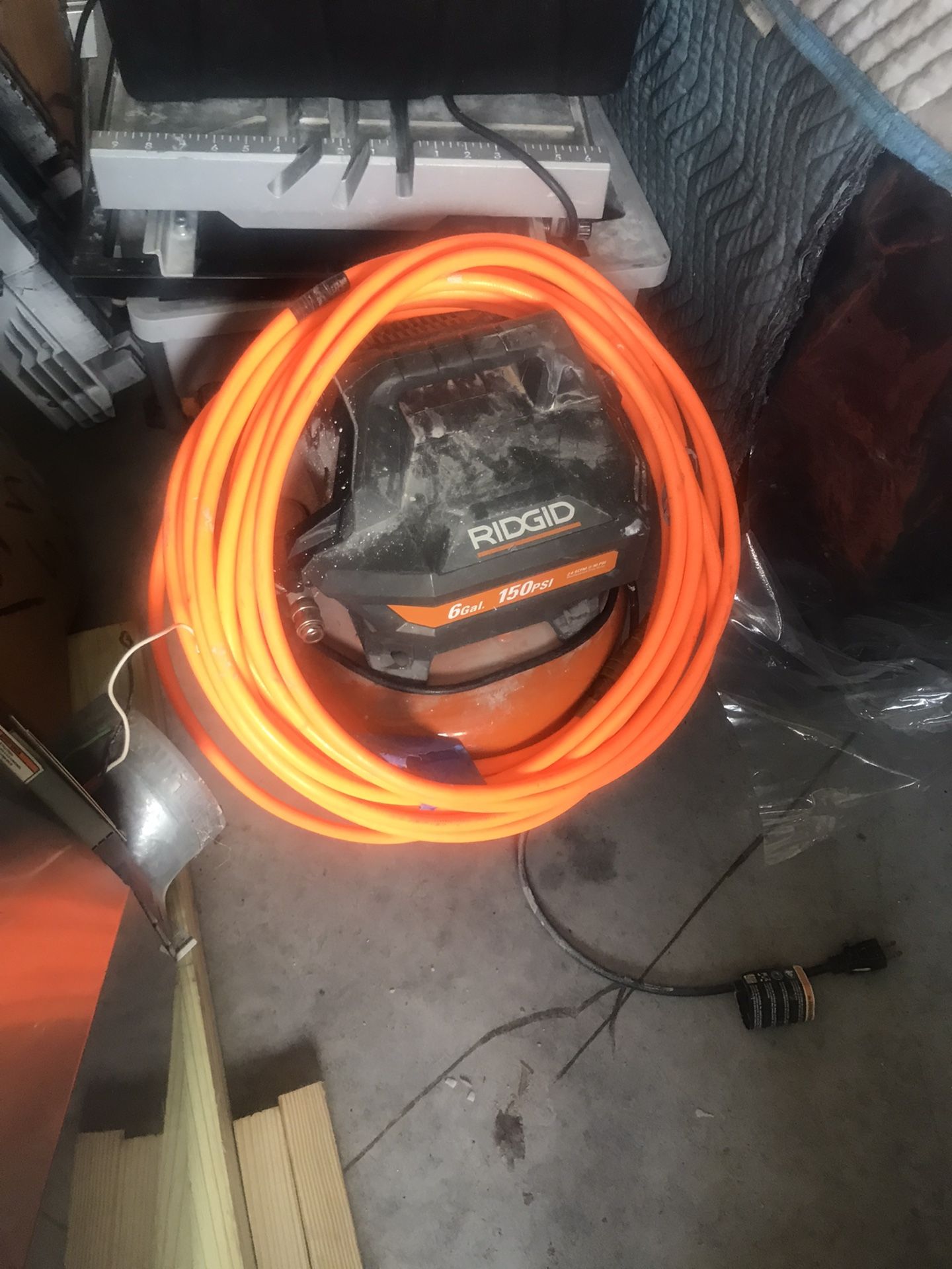 Ridgid Compressor And Hose