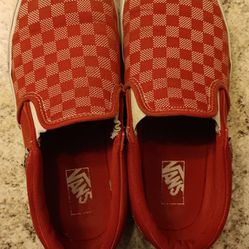 Red Checkered Vans