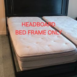 Wood Headboard Bed Frame Sleep Number King Size

King size. From non smoking pet free home. Set is 4 pieces (headboard/ sides/ end pieces). Very easy 